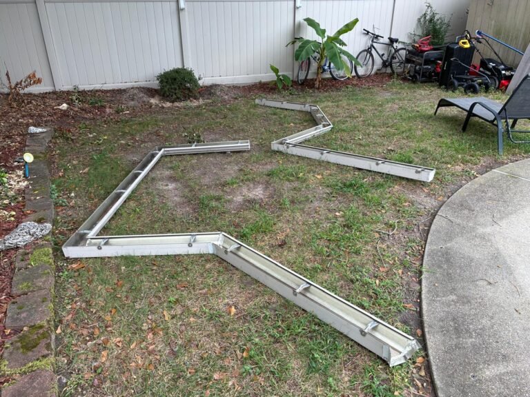 gutters ready to be cleaned