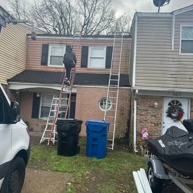 Norfolk residential property with gutter repair service – ensuring durable and leak-free gutters.