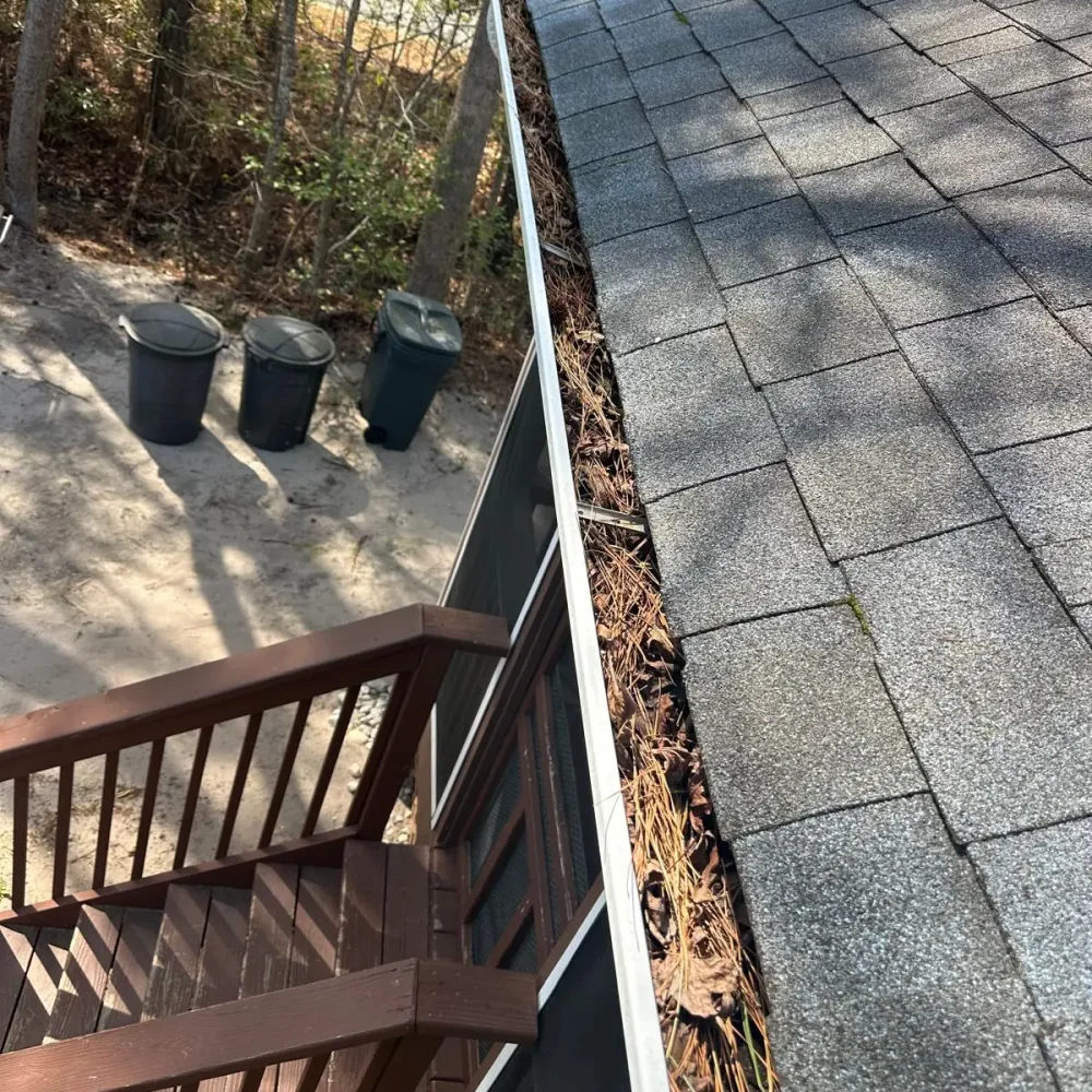 Clog-free gutter guard system installed by Gutter Masters Pro