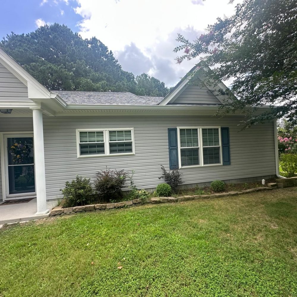 Carrollton home with newly installed gutters and gutter guards – professional service by Gutter Masters.