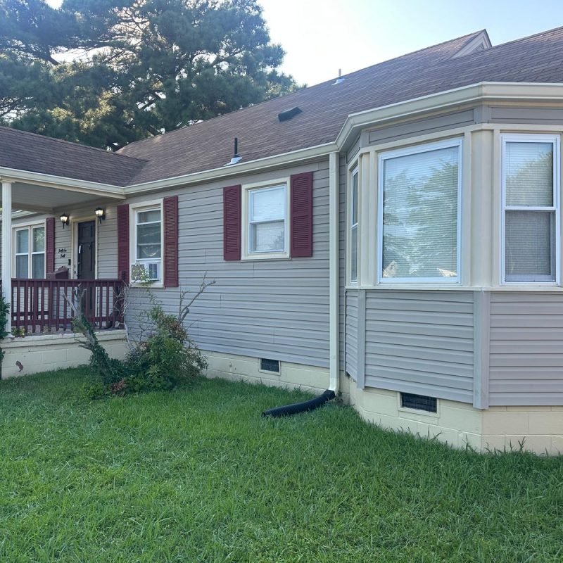 Norfolk gutter repair service – restoring functionality and protecting home foundation with high-quality gutters.