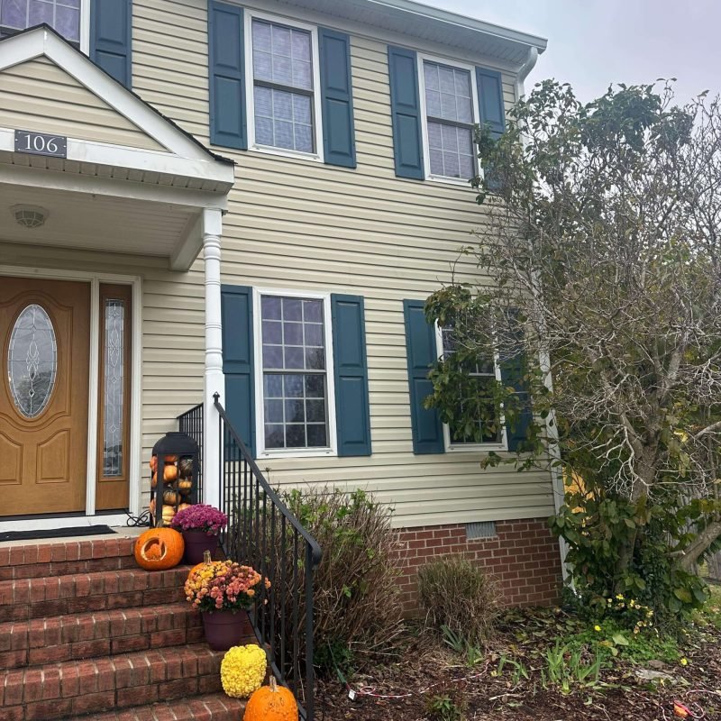 seamless gutter installed in hampton