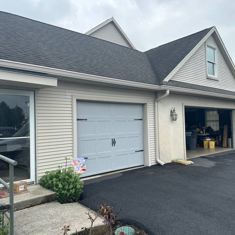 Seamless gutters extruded on site and installed for perfect measurement